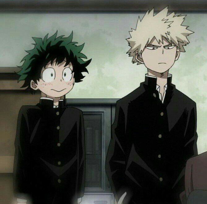 Middleschool Midoroya and Bakugou | My hero academia manga, Aesthetic  anime, Anime