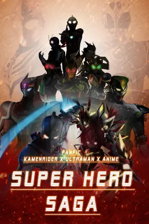 ปกนิยาย Super Hero Saga (Kamen rider x Ultraman x Anime)