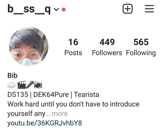 โปรไฟล์ Instagram ของพี่บอส