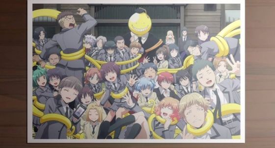 โคโระเซนเซย์และเด็กๆ ห้อง 3-E ขอบคุณรูปภาพจาก Official Twitter :@ansetsu_anime