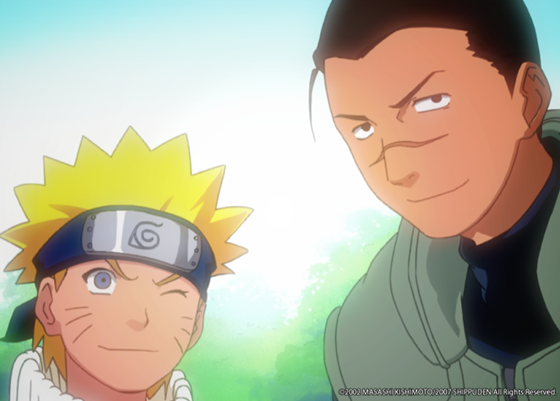 อาจารย์อิรุกะและนารูโตะวัยเด็ก ขอบคุณรูปภาพจาก Official Facebook Naruto