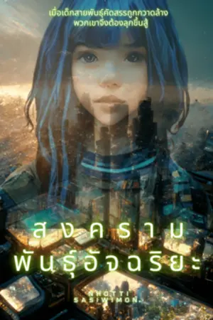 ปกนิยาย สงครามพันธุ์อัจฉริยะ (นทธี ศศิวิมล)