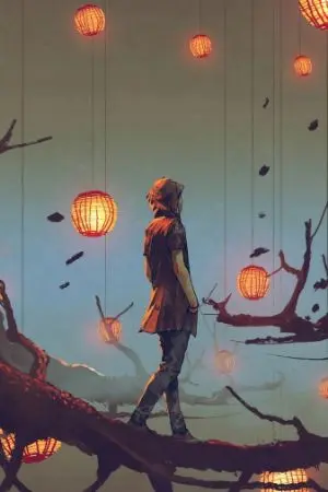 ปกนิยาย บันทึกการเดินทางของมนุษย์(ชื่อชั่วคราว)