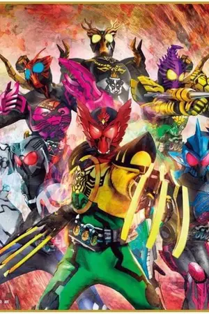 ปกนิยาย MHA x OOO ฮีโร่แห่งความโลภ มาสไรเดอร์ โอส ( แก้ไข )