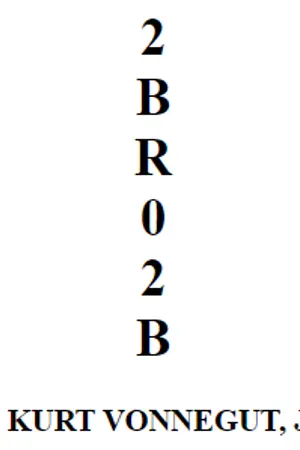 ปกนิยาย 2 B R 0 2 B โดยเคิร์ต วอนนกุต จูเนียร์ แปลไทย