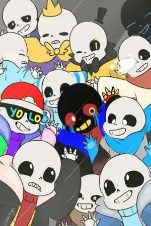 ปกนิยาย (undertale all au x oc)แก๊งสาวกับเหล่าโครงกระดูก