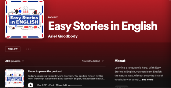 Podcast : Easy Stories in English  
