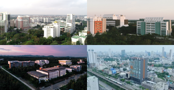 มหาวิทยาลัยเทคโนโลยีพระจอมเกล้าธนบุรี เปิดสอนทั้งหมด 3 พื้นที่การศึกษา
