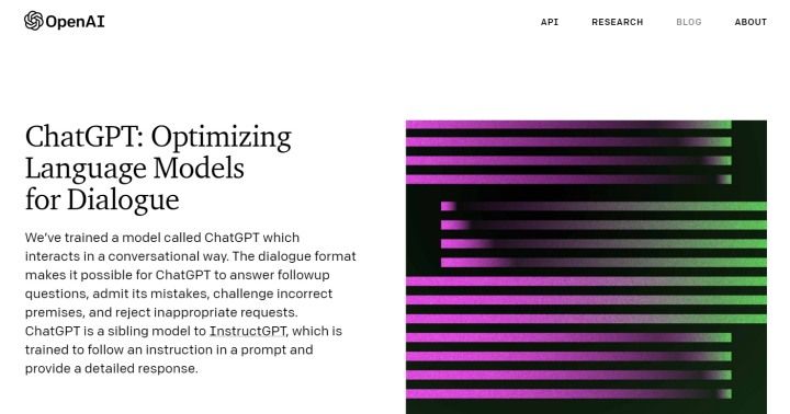 ภาพเว็บไซต์ OpenAI