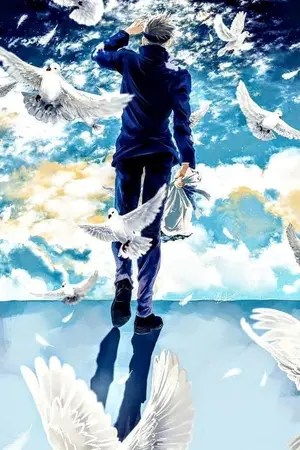 ปกนิยาย พรสวรรค์หรือคำสาป ( naruto gojo )