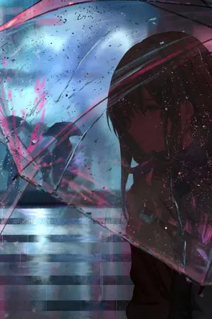 ปกนิยาย ผมเห็นเธอยืนกางร่มสีดำอยู่อีกฝั่งของถนน(จบ)