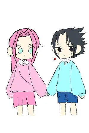 ปกนิยาย ความรักของ ซากุระกับซาสึเกะ