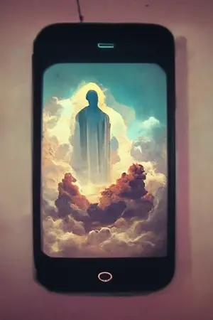 ปกนิยาย ผมมีโทรศัพท์ของพระเจ้า