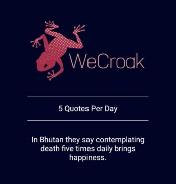 ภาพจาก  WeCroak  ผ่าน Google Play