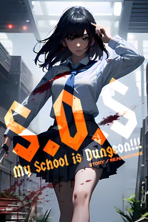 ปกนิยาย เอส.โอ.เอส. : โรงเรียนฉันคือดันเจี้ยน !!! / S.O.S: My School is Dungeon!!!