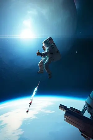 ปกนิยาย บุรุษอวกาศ