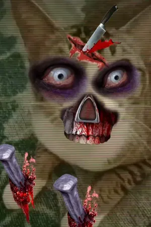 ปกนิยาย Jesse the cat chews his brain.