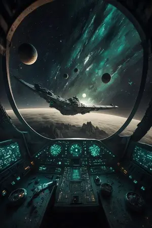 ปกนิยาย Out Space