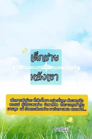 ปกนิยาย เด็กชาย  บ้านหลังเขา