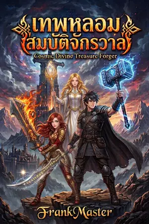 ปกนิยาย เทพหลอมสมบัติจักรวาล