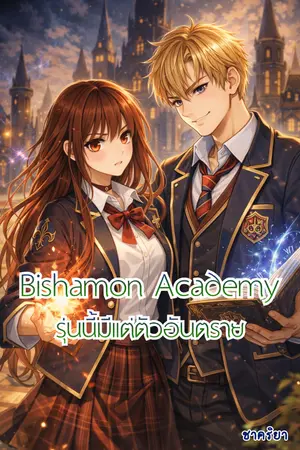 ปกนิยาย Bishamon Academy รุ่นนี้มีแต่ตัวอันตราย