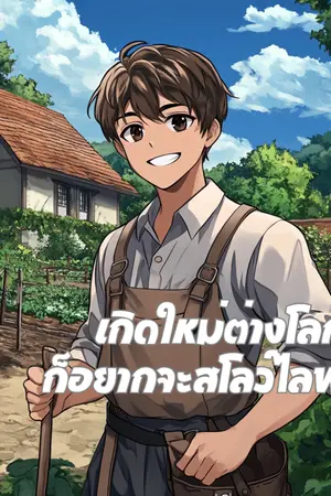 ปกนิยาย เกิดใหม่ต่างโลก ก็อยากจะสโลว์ไลฟ์