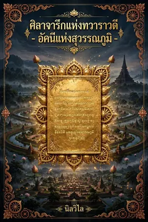 ปกนิยาย ศิลาจารึกแห่งทวาราวดี - อัคนีแห่งสุวรรณภูมิ