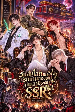 ปกนิยาย วันสิ้นโลกแล้วไง? รถบ้านของผมมีแต่สามีระดับ SSR