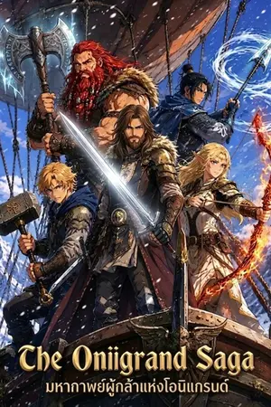 ปกนิยาย มหากาพย์ผู้กล้าแห่งโอนิแกรนด์ The Onigrand Saga