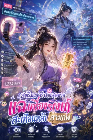 ปกนิยาย สตรีมเมอร์สาวสุดซวย แฉเครื่องรางเก๊สะเทือนหล้าสามภพ