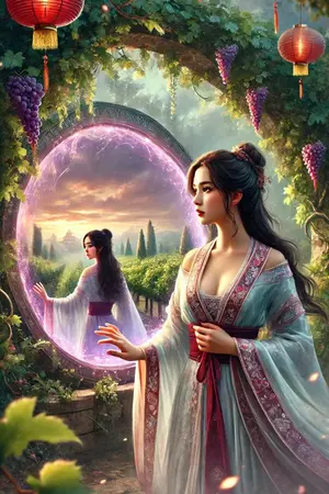 ปกนิยาย สาวน้อยไร่องุ่นทะลุมิติสู่สามก๊ก