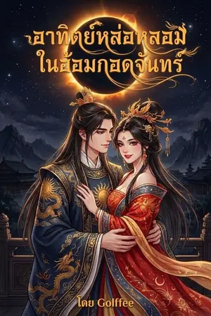 ปกนิยาย อาทิตย์หล่อหลอมในอ้อมกอดจันทร์