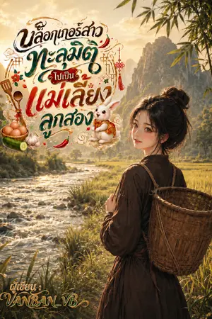 ปกนิยาย บล็อกเกอร์สาวทะลุมิติไปเป็นแม่เลี้ยงลูกสอง