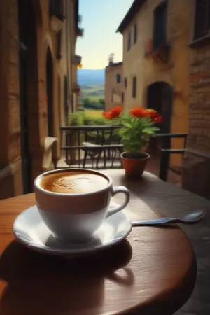 ปกนิยาย Café in Tuscany