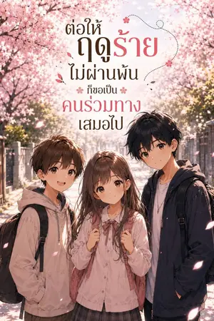 ปกนิยาย ต่อให้ฤดูร้ายไม่ผ่านพ้น ก็ขอเป็นคนร่วมทางเสมอไป