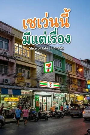ปกนิยาย เซเว่นนี้มีแต่เรื่อง