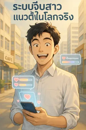 ปกนิยาย ระบบจีบสาวแนวตั้งในโลกจริง》