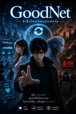 ปกนิยาย GoodNet รีเซ็ตโลกก่อนล่มสลาย
