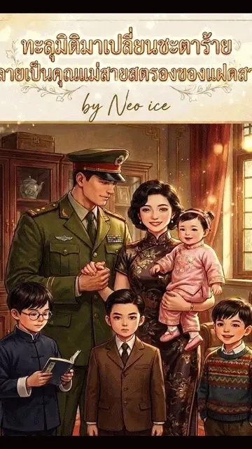 ปกนิยาย ทะลุมิติมาเปลี่ยนชะตาร้าย กลายเป็นคุณแม่สายสตรองของแฝดสาม