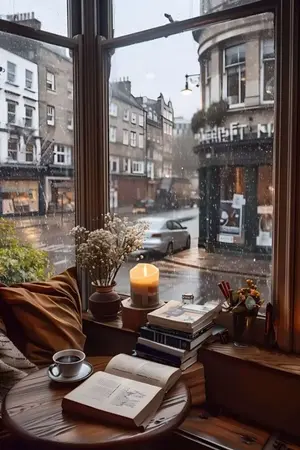 ปกนิยาย รอยยิ้มกลางฤดูฝน (Mpreg)