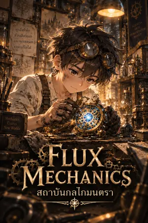 ปกนิยาย Flux Mechanics: สถาบันกลไกมนตรา