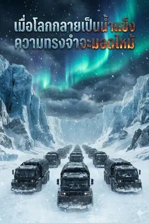 ปกนิยาย เมื่อโลกกลายเป็นน้ำแข็ง ความทรงจำจะมอดไหม้