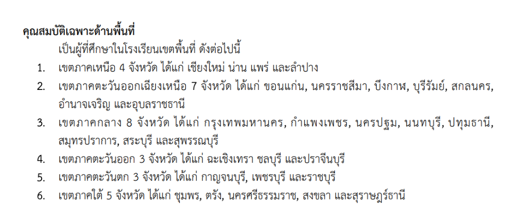 การกำหนดพื้นที่ของคณะแพทยศาสตร์ หลักสูตรแพทย์แผนไทยประยุกต์ศิริราช 