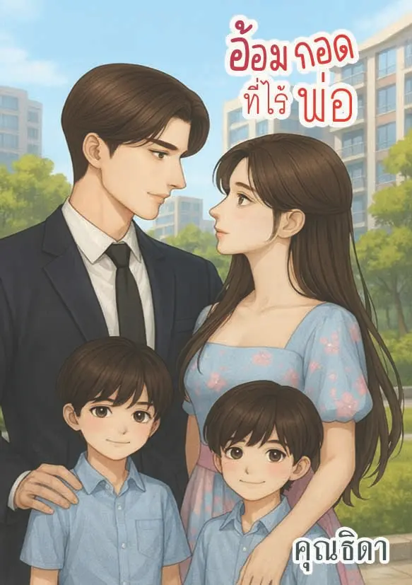 ปกนิยาย อ้อมกอดที่ไร้พ่อ