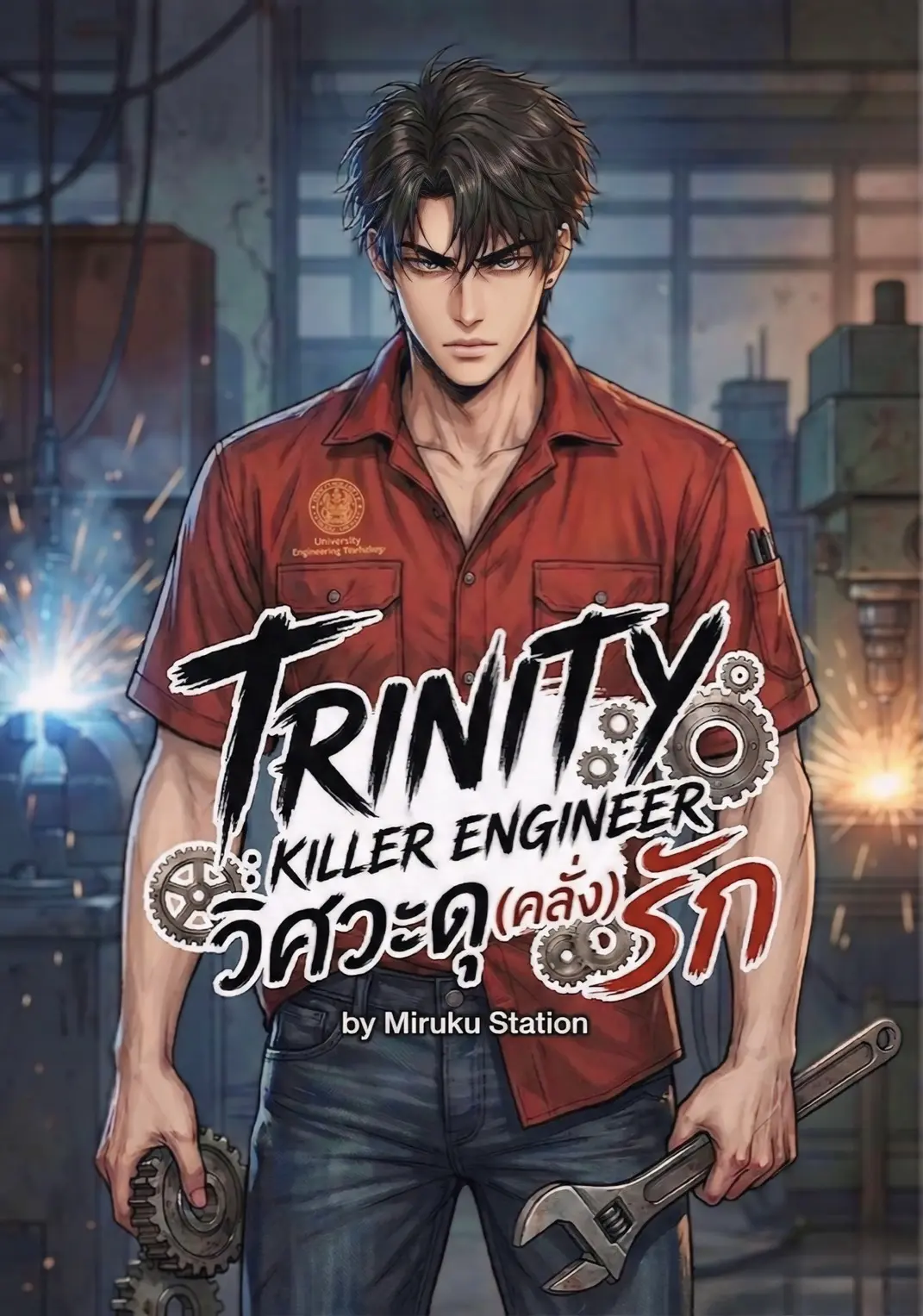ปกนิยาย TRINITY KILLER ENGINEER วิศวะดุ (คลั่ง) รัก