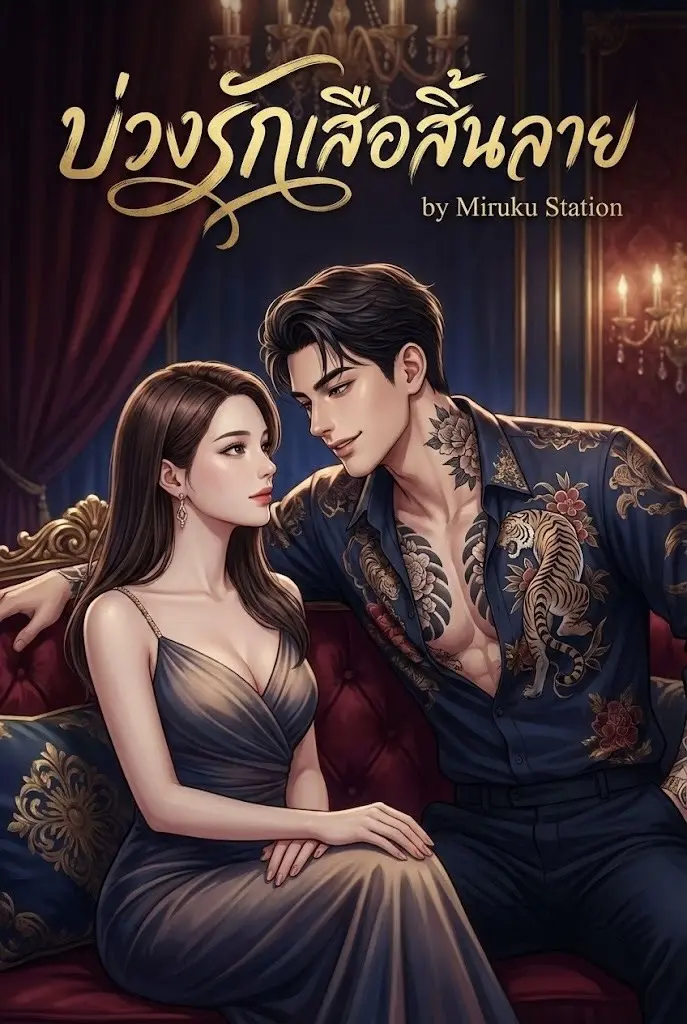 ปกนิยาย บ่วงรักเสือลิ้นลาย