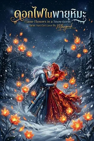 ปกนิยาย ดอกไฟในพายุหิมะ