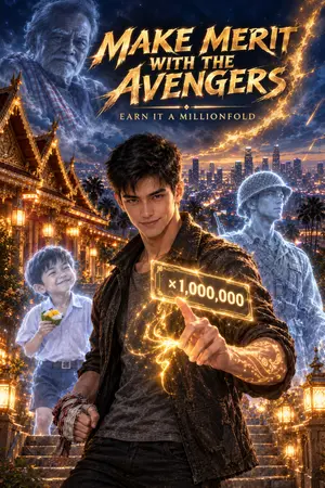 ปกนิยาย ทำบุญกับอเวนเจอร์ส ได้บุญล้านเท่า - Make Merit with the Avengers, Earn It a Millionfold