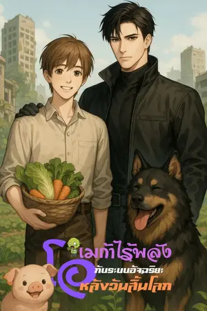 ปกนิยาย โอเมก้าไร้พลังกับระบบอัจฉริยะหลังวันสิ้นโลก