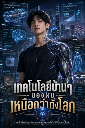 ปกนิยาย เทคโนโลยีบ้านๆ ของผมเหนือกว่าทั้งโลก